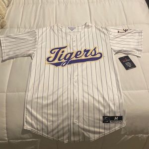 LSU baseball pinstripe jersey